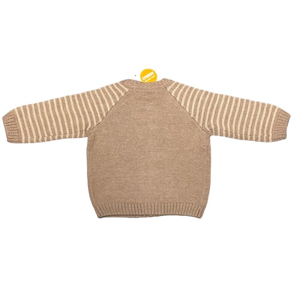 Gymboree Cotton Blend Cardigan Sweater, Light Brown, Baby Boy 6-12 Months, NWT - Picture 6 of 8